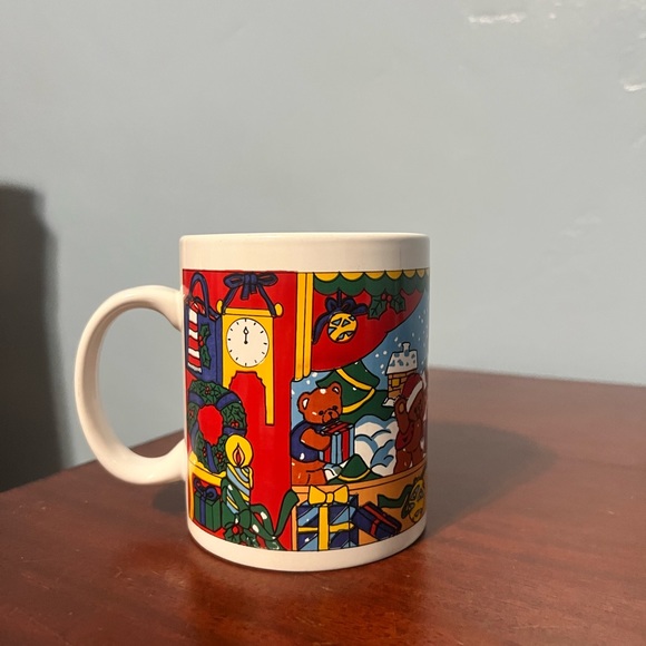 Anco Merchandise Christmas Teddy Bear Snowman Winter Cozy Decor Mug Preowned - Picture 1 of 16